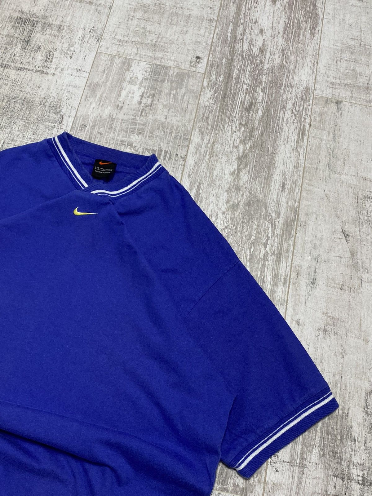 Nike × Vintage 🔥VINTAGE 90S NIKE CENTRAL SWOOSH SHORT SLEEVE T-SHIRT Size US L / EU 52-54 / 3 - 3 Thumbnail