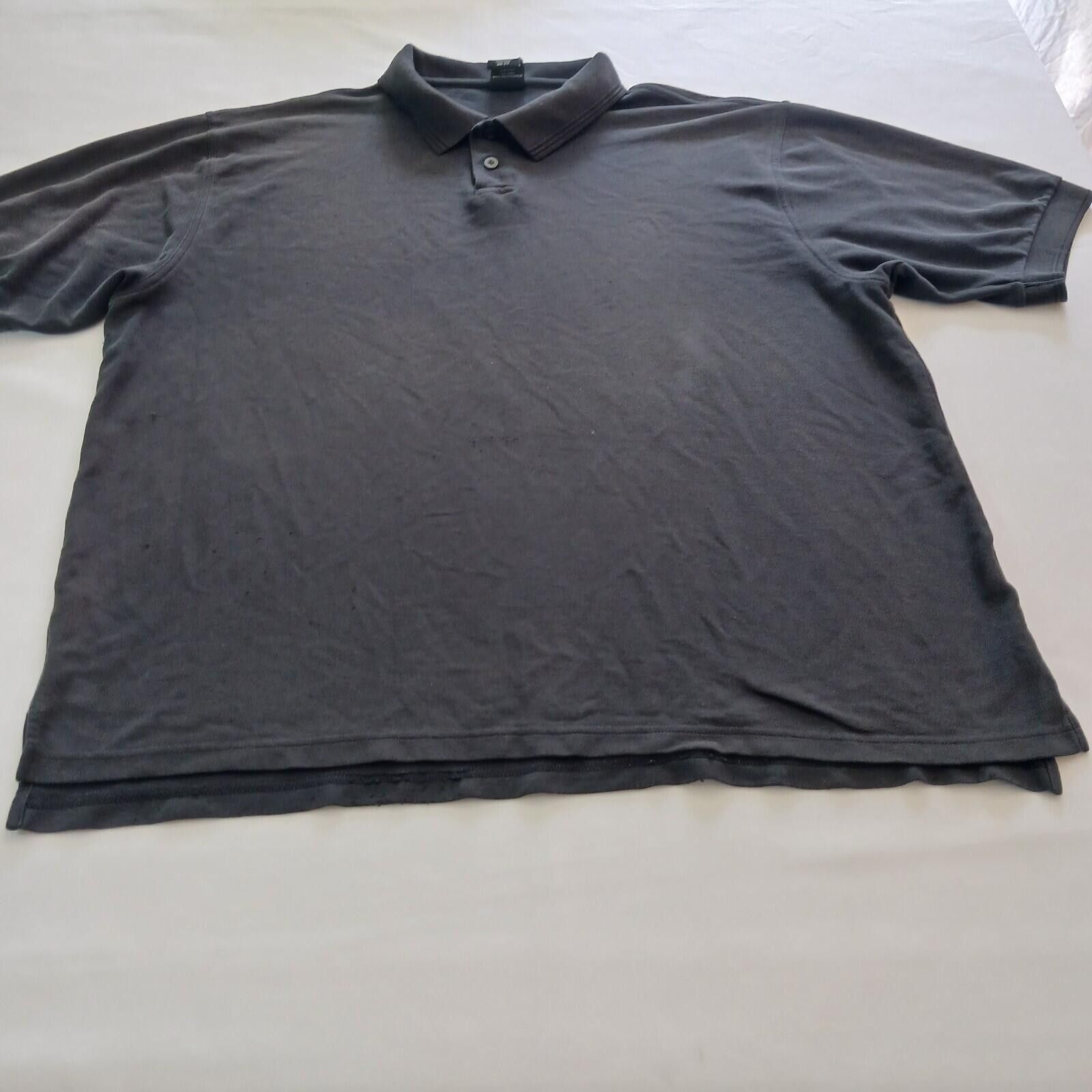 Nike Vintage Nike Team Dri Fit 2-Button Mens Black Polo Shirt 2XL Size US XXL / EU 58 / 5 - 1 Thumbnail