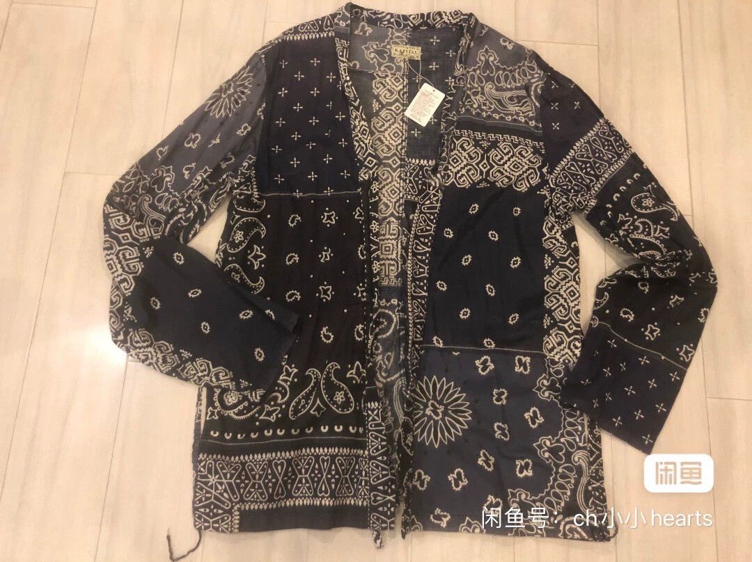 Kapital Kapital Cashew Nut Flower Taoist Robe - -DMC Size US XL / EU 56 / 4 - 1 Thumbnail