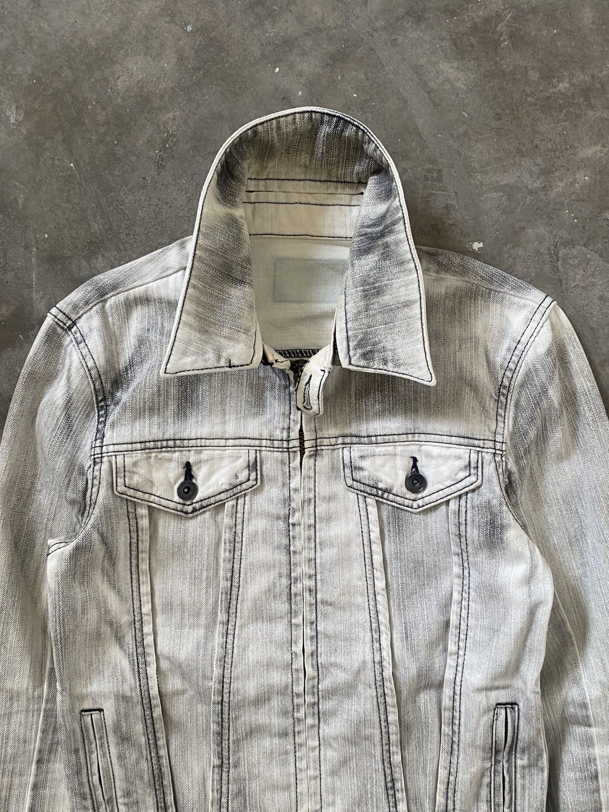 14th Addiction 2000s Buffalo Bobs - Vkei Style Triple Zipper Denim Jacket Size US M / EU 48-50 / 2 - 2 Thumbnail