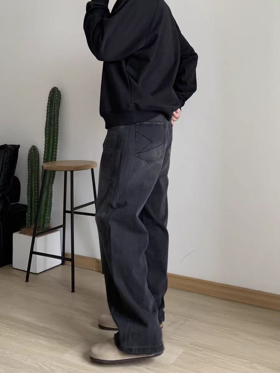 Japanese Brand × Vintage #04 Water Vintage Washed and Aged Loose Black Jeans Size US 28 / EU 44 - 5 Thumbnail