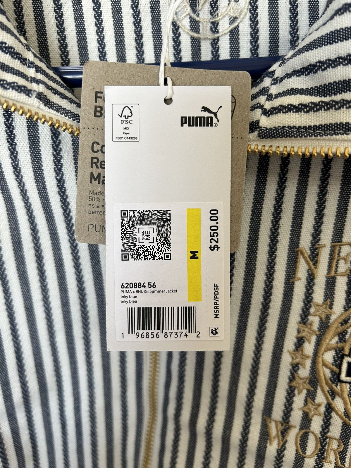 Puma PUMA X RHUIGI Summer Jacket Inky Blue! Size US M / EU 48-50 / 2 - 7 Thumbnail