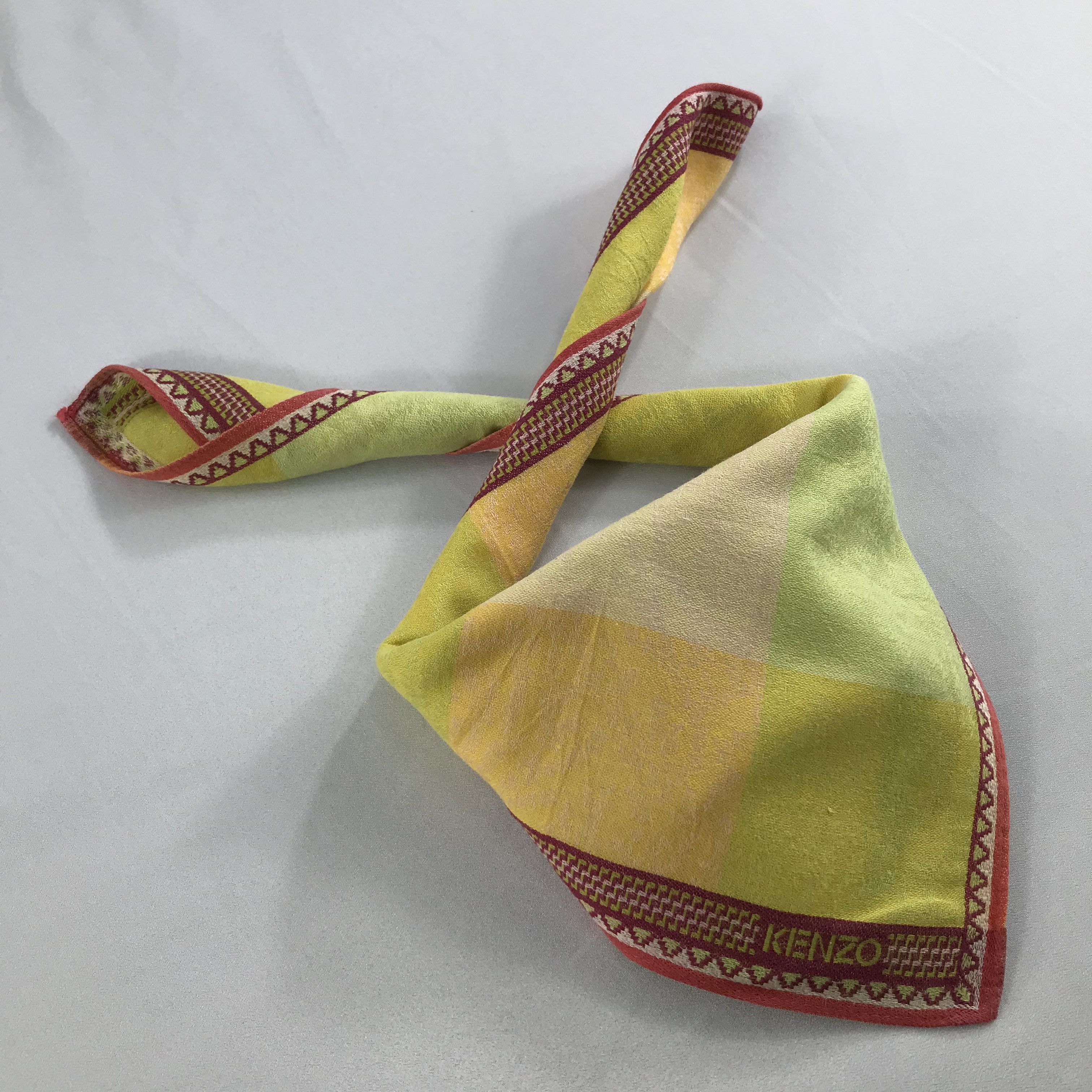 Kenzo × Vintage Kenzo Bandana / Handkerchief / Neckerchief - S2626 Size ONE SIZE - 4 Thumbnail