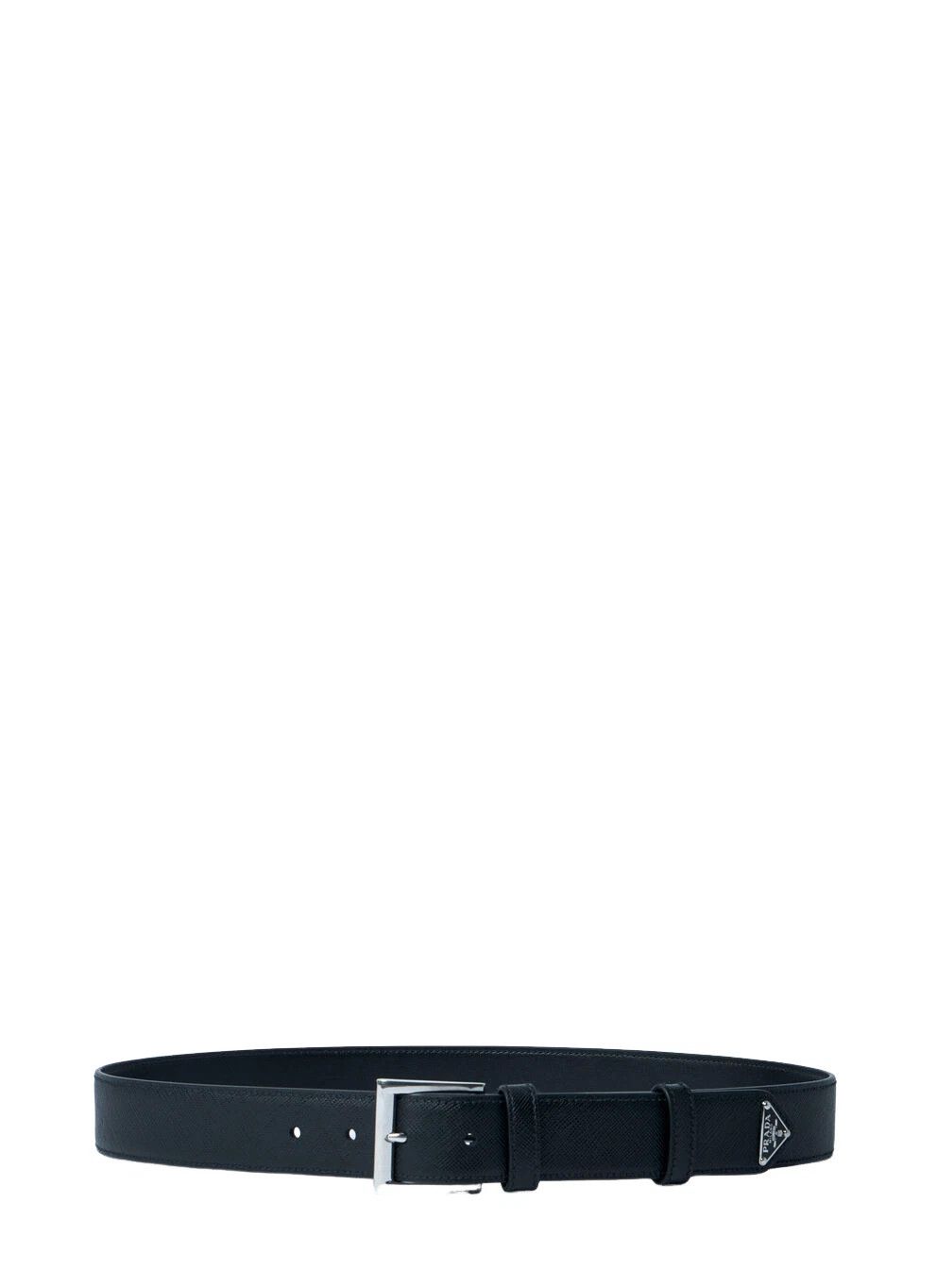Prada PRADA Black Leather Men's Belt New & Authentic Size ONE SIZE - 2 Thumbnail