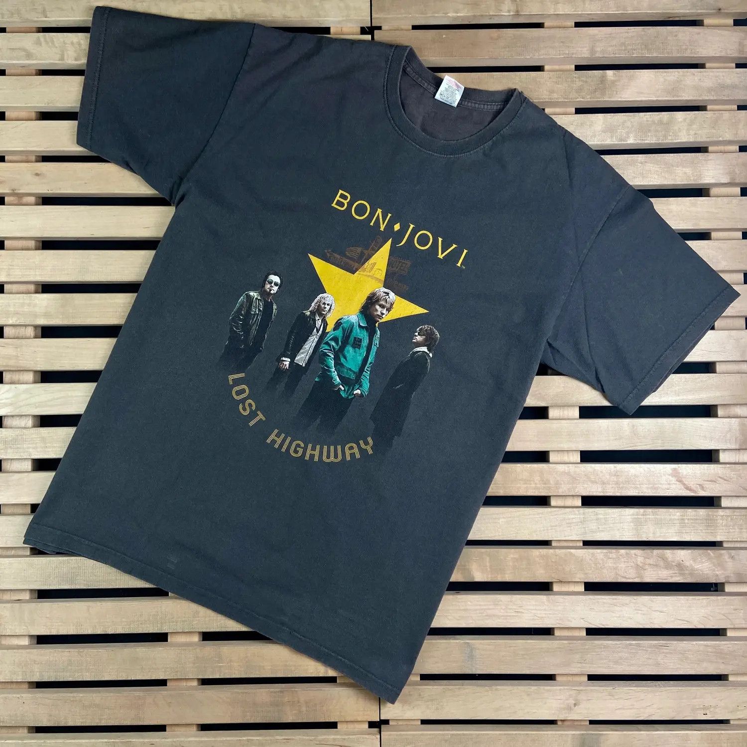 Band Tees Mens Vintage T Shirt Bon Jovi 2008 Tour Size XL Size US XL / EU 56 / 4 - 1 Thumbnail