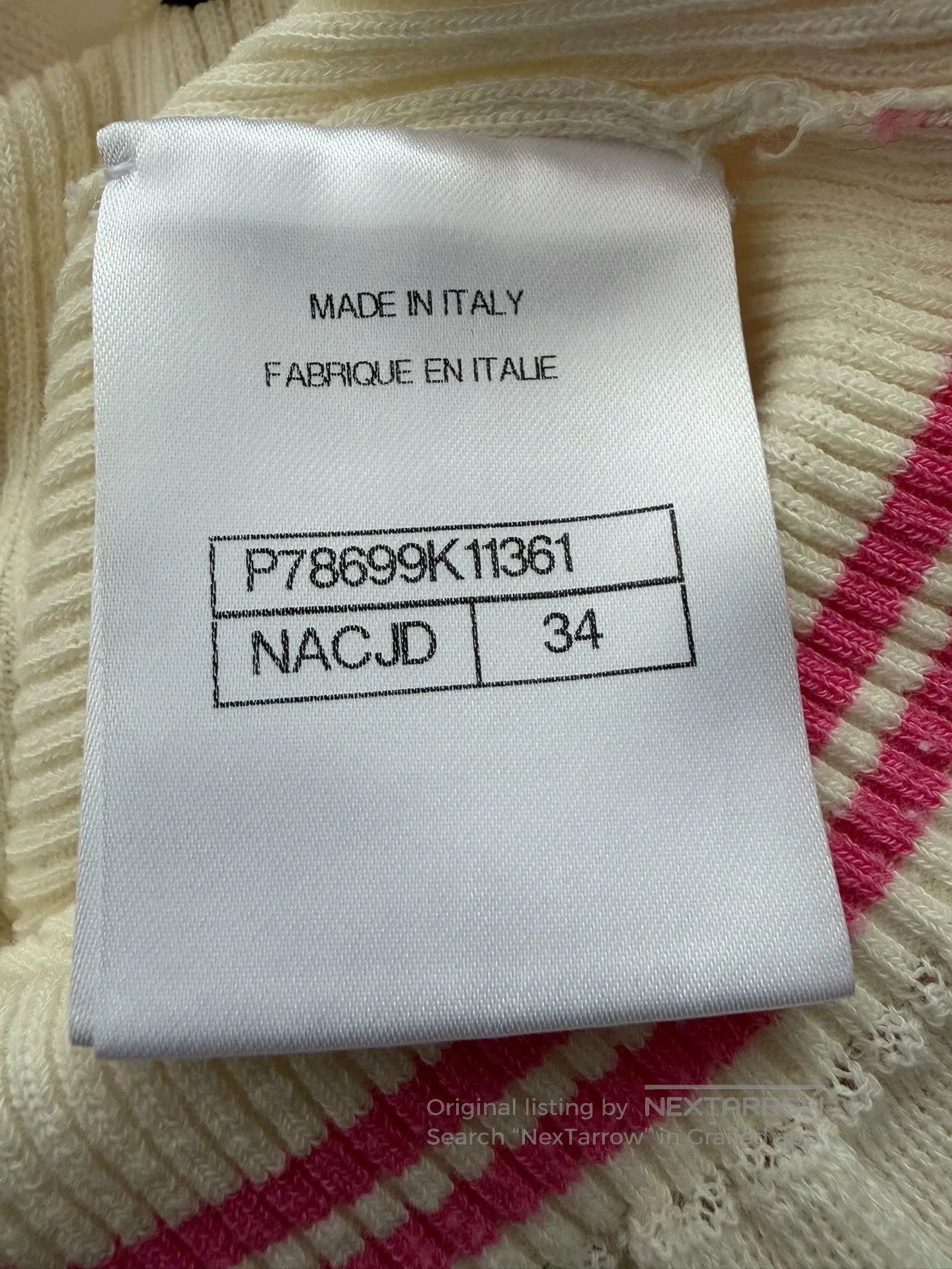 Chanel Chanel 25P Fish Knit Sleeveless Top. Size US XS / EU 42 / 0 - 6 Thumbnail