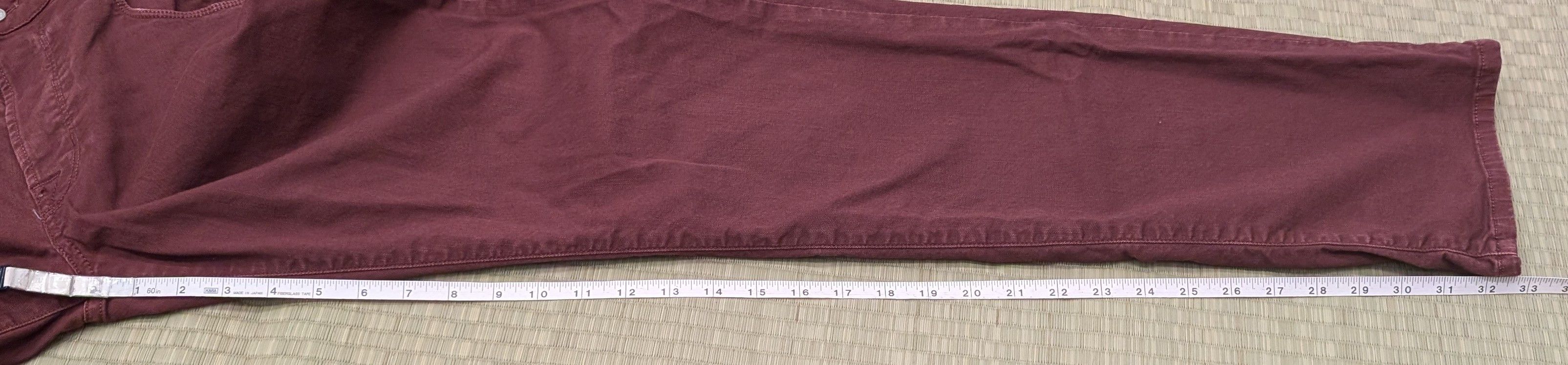 PT Torino PT05 Slim Fit 5-Pocket Pants Stretch Wine Red Size US 33 - 9 Thumbnail