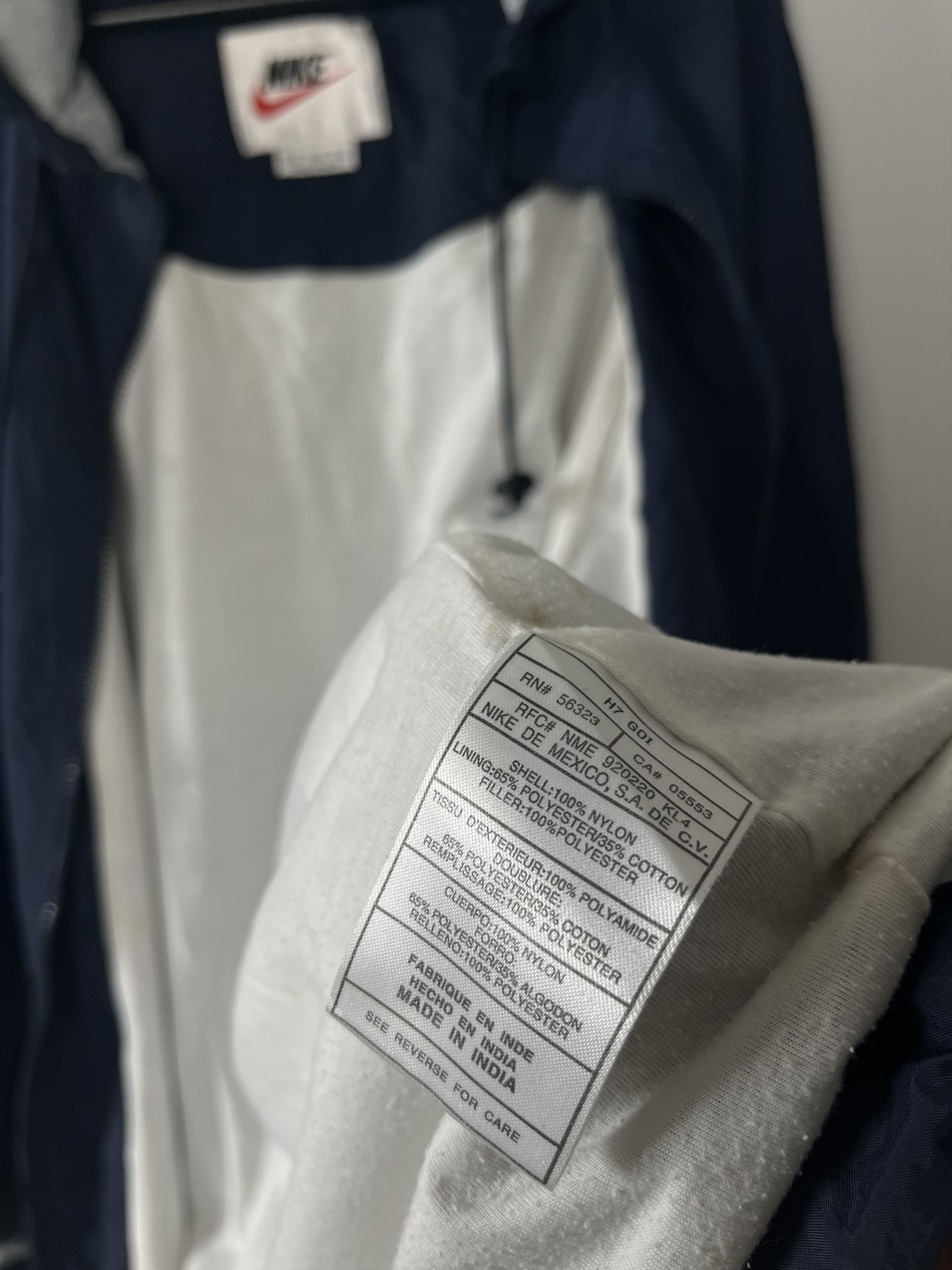 Nike × Vintage Nike Windbreaker Zip Up Lined Jacket Size XXL Blue Size US XXL / EU 58 / 5 - 9 Thumbnail