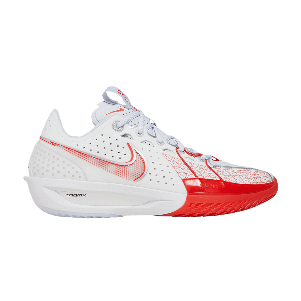 image of Nike Air Zoom Gt Cut 3 White Picante Red Shoes, Men's (Size 11)