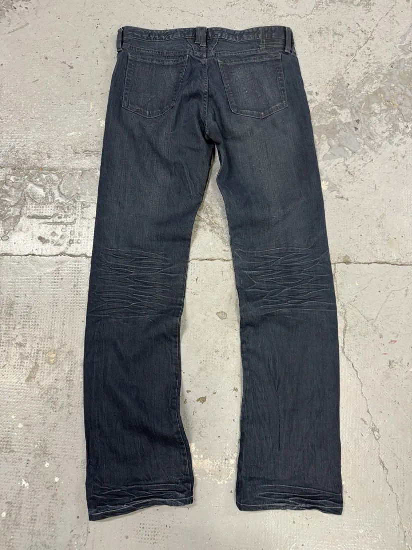 Designer × Marithe + Francois Girbaud × Vintage 2000s Marithé + François Girbaud Blue Brut Distressed Denim Jeans Size US 31 - 2 Thumbnail
