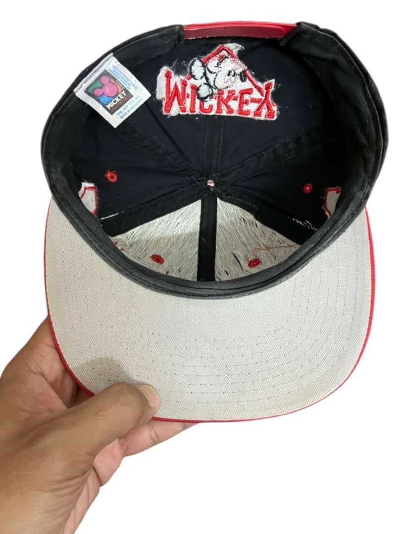 Mickey Mouse × Mickey Unlimited × Vintage RARE VINTAGE 90s MICKEY MOUSE BLOCKHEAD SPELLOUT CAP Size ONE SIZE - 7 Thumbnail