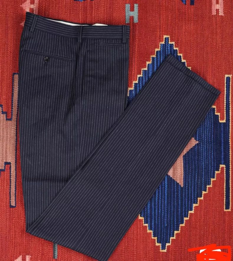 RRL Ralph Lauren RRL Double RL Black Striped Trousers - dmc Size US 30 / EU 46 - 1 Thumbnail