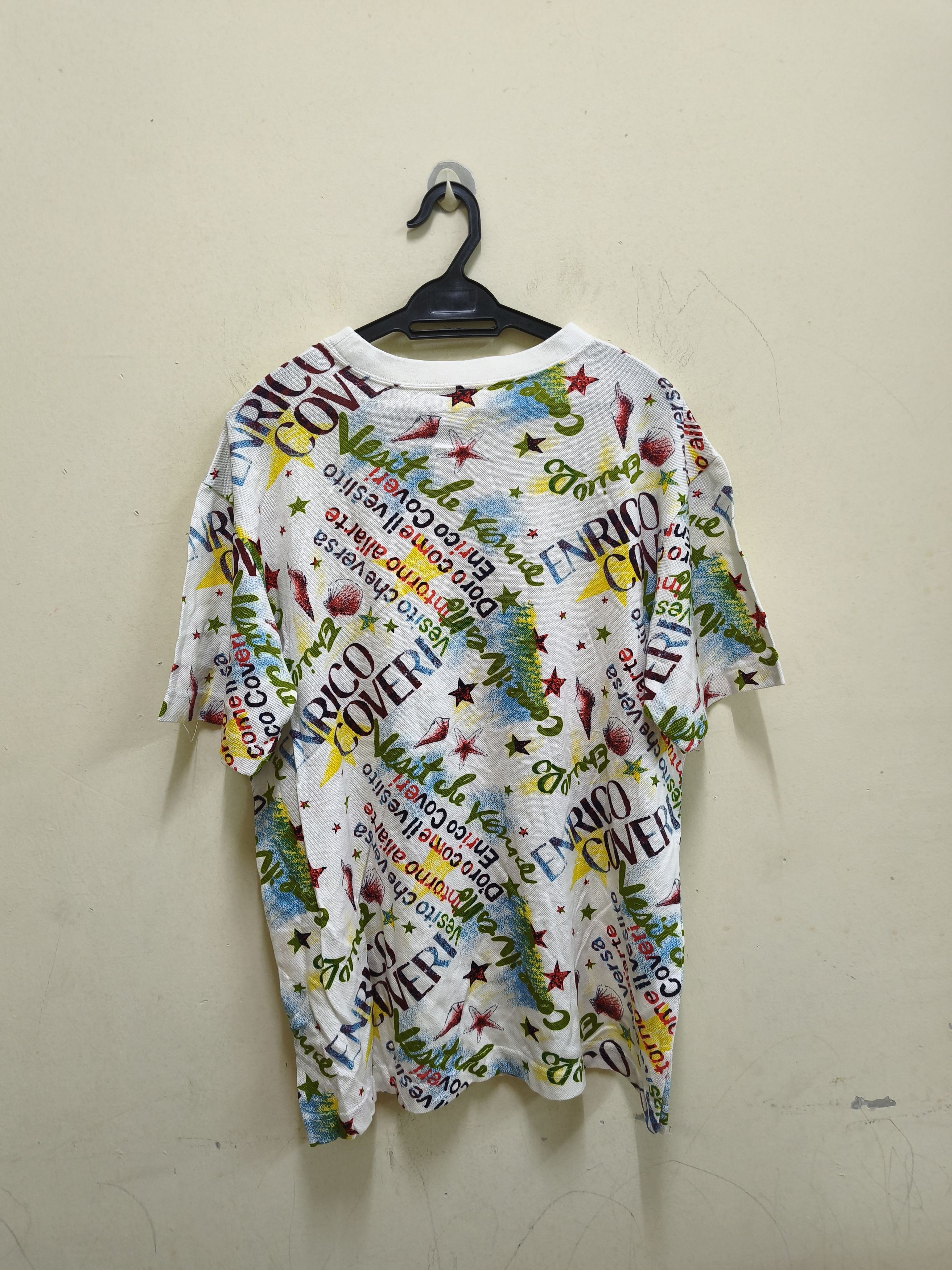 Enrico Coveri Rare Enrico Coveri Vesito che versa full print tees Size US M / EU 48-50 / 2 - 5 Thumbnail