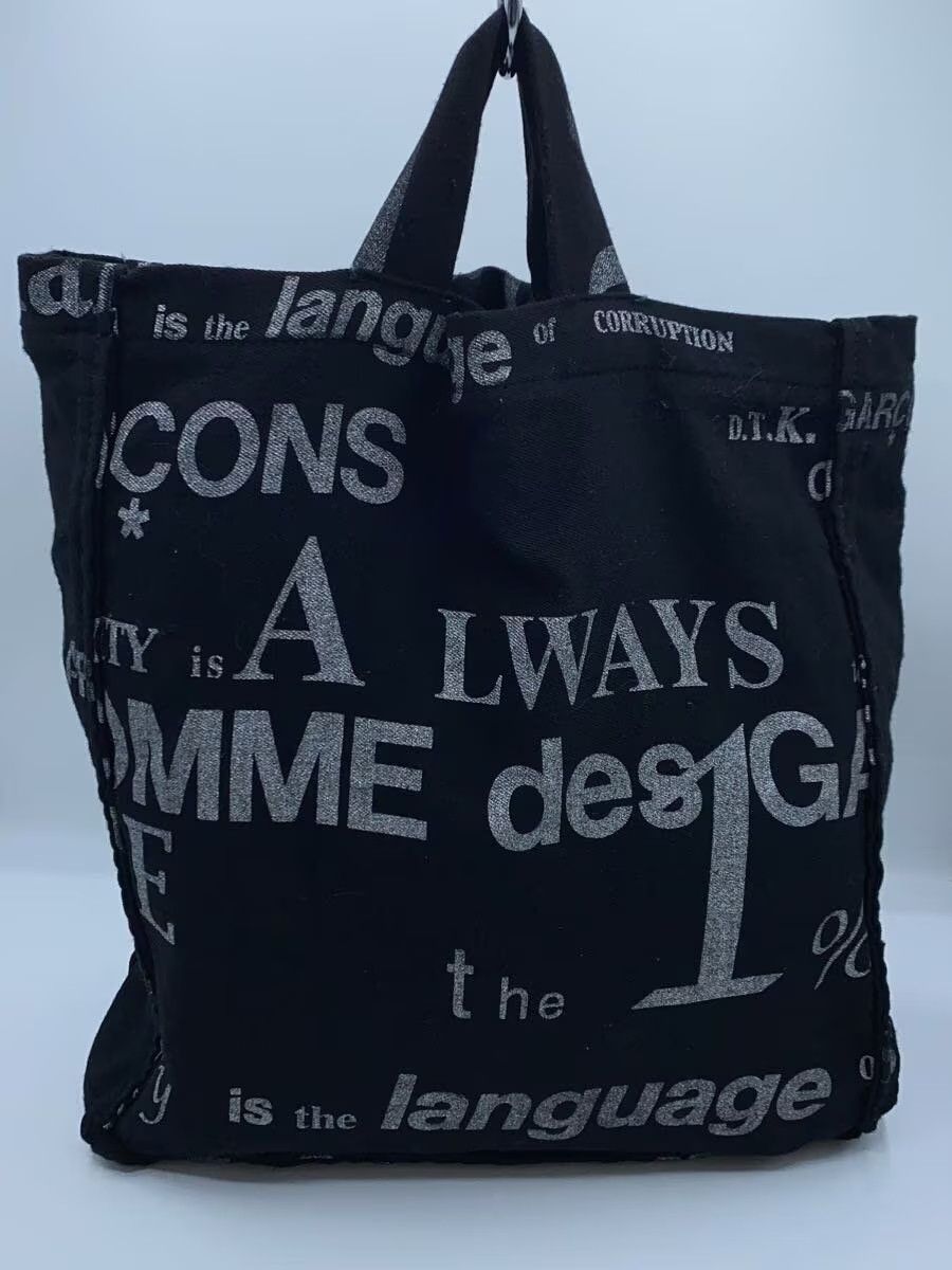 Comme des Garcons All Over Logo Wool Tote Bag Size ONE SIZE - 3 Thumbnail
