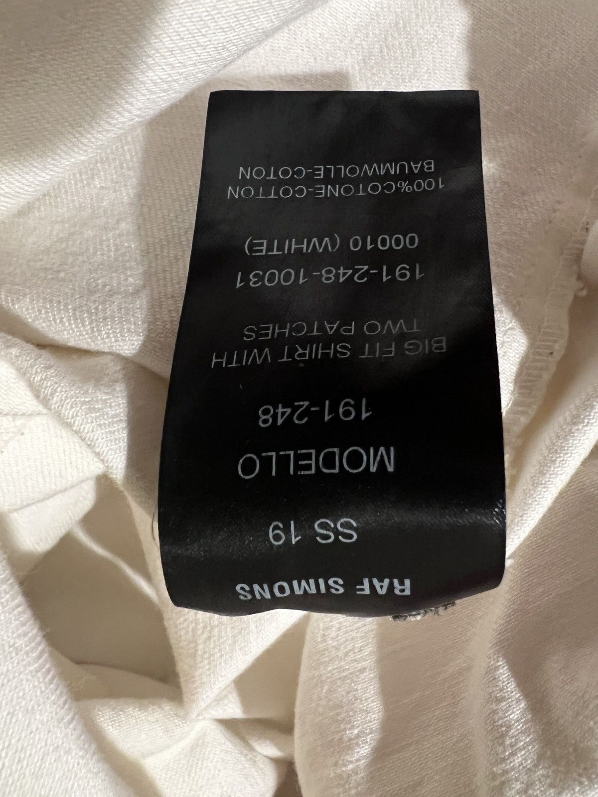 Raf Simons Raf Simons SS19 Morello Button Up Shirt with Two Patches Size US S / EU 44-46 / 1 - 4 Thumbnail