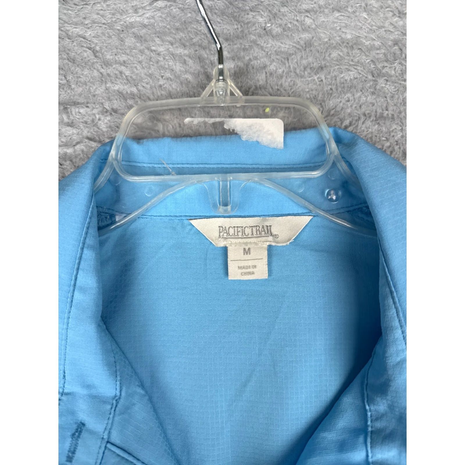 Vintage Pacific Trail Shirt Women Medium Blue Button Up Long Sleeve Polyester Blend Size M / US 6-8 / IT 42-44 - 6 Thumbnail