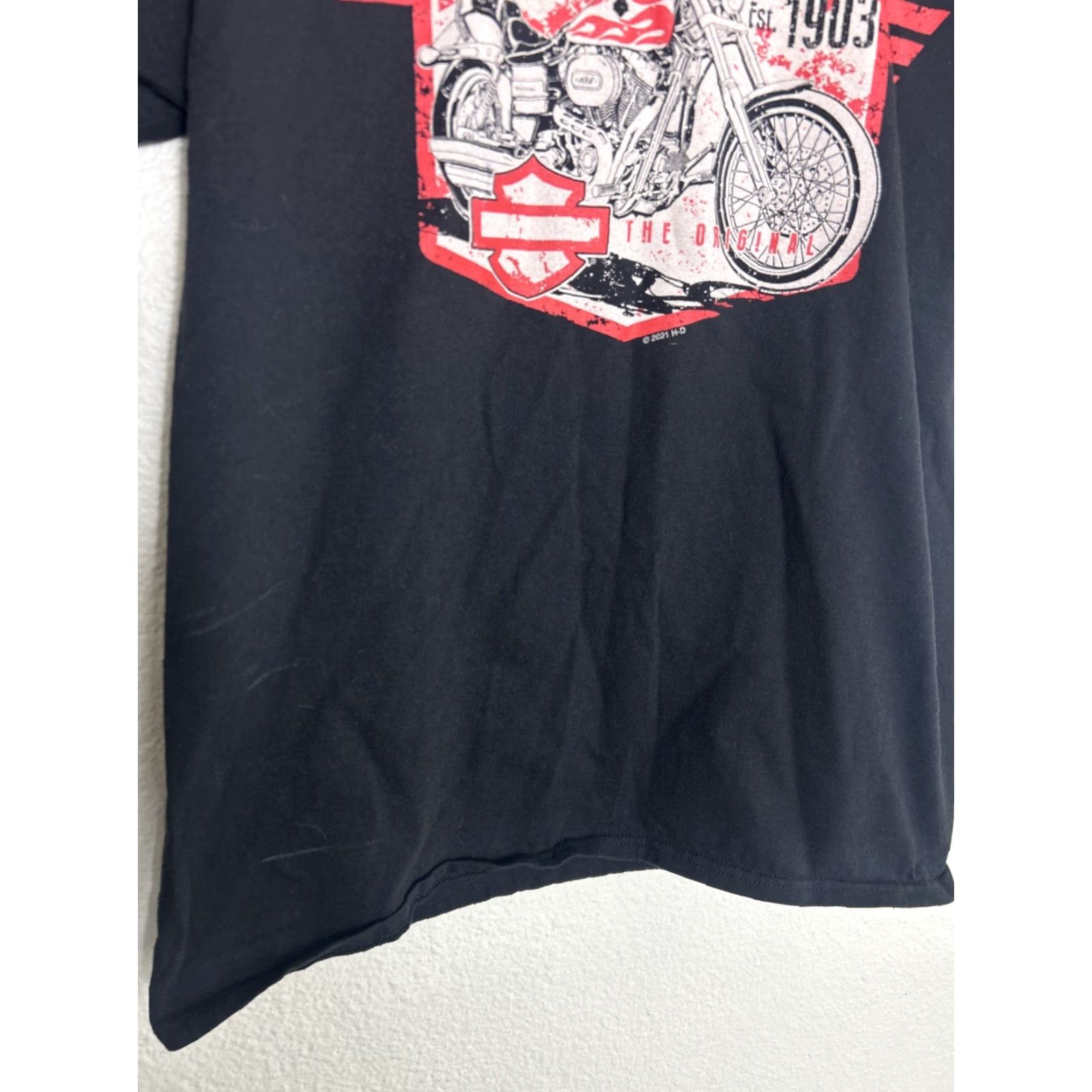 Harley Davidson Harley Davidson Womens Medium Short Sleeve Black T Shirt Reno, NV Size M / US 6-8 / IT 42-44 - 7 Thumbnail