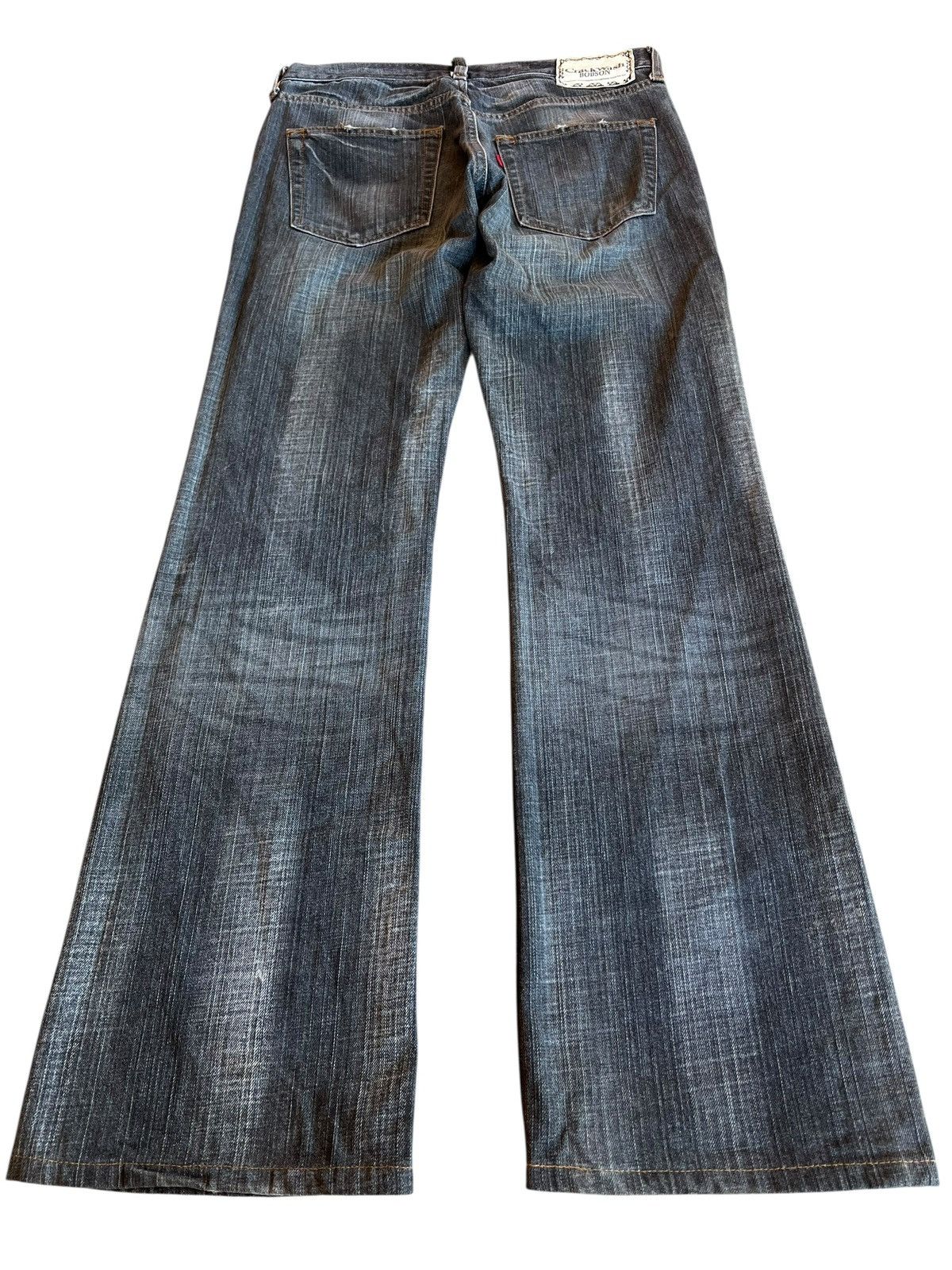 Japanese Brand Vintage Flare Crackwash Bobson Faded Jean Size US 30 / EU 46 - 2 Thumbnail