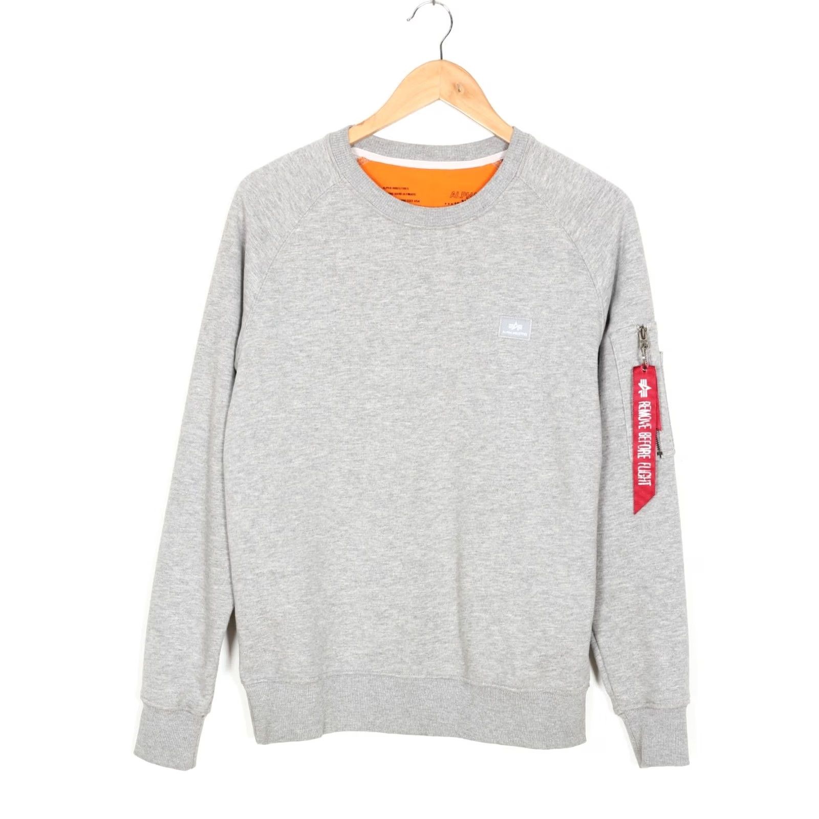 Alpha Industries ALPHA INDUSTRIES Sweatshirt Jumper Men Size S VR0408 Size US S / EU 44-46 / 1 - 2 Thumbnail
