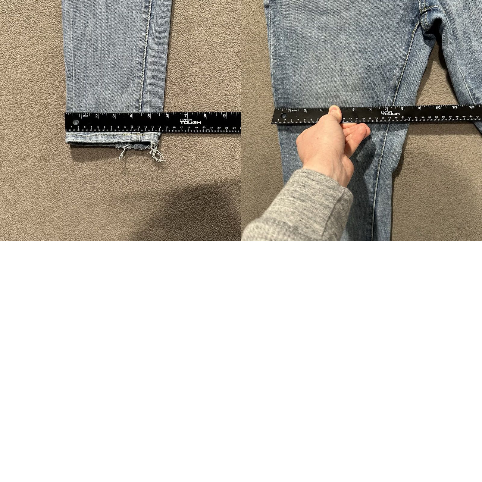 Vintage Aeropostale Jeans Mens 31x32 Super Skinny Distressed Light Wash Denim Size US 30 / EU 46 - 10 Thumbnail