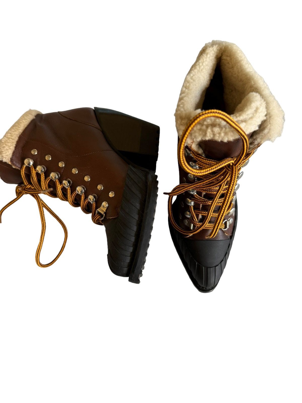 Chloe Chloe Sherpa Ankle Boots Size US 7 / IT 37 - 3 Thumbnail