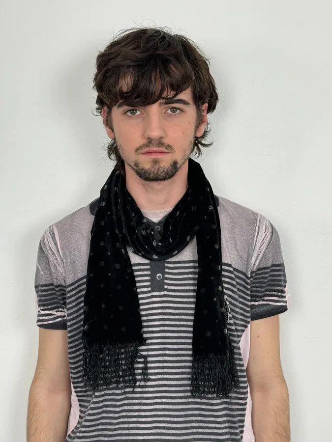 Giorgio Armani Giorgio Armani Black Scarf Polka Dot Scarf Size ONE SIZE - 3 Thumbnail