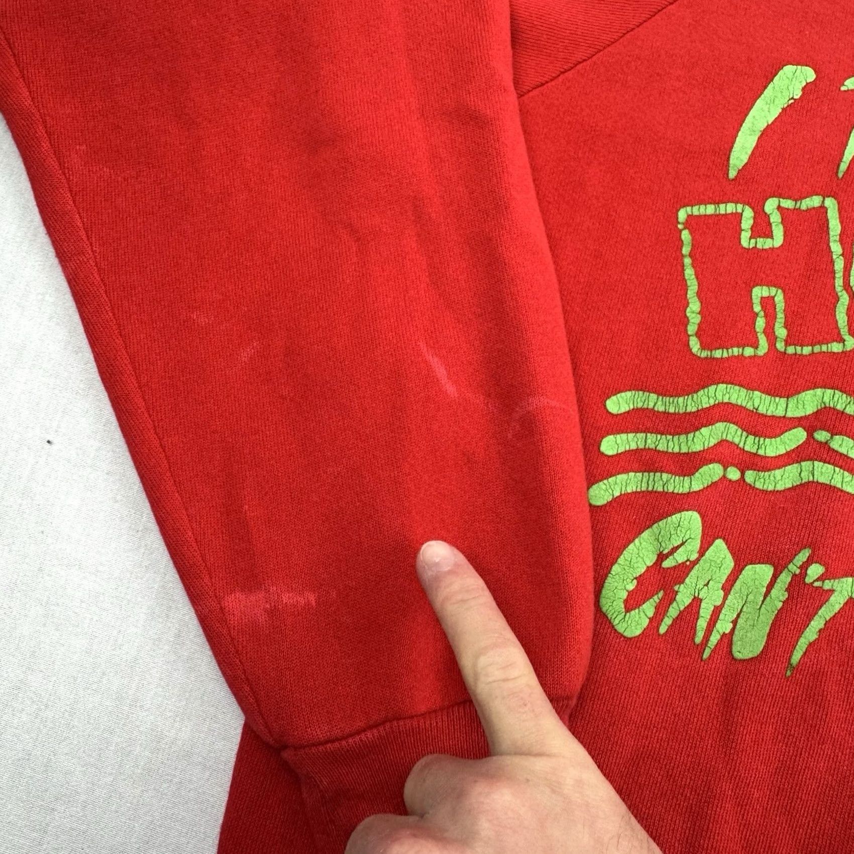 Vintage VINTAGE Home Boy Can’t Touch This Funny Sweatshirt Adult Large Red USA 80s Mens Sweatshirt Size US L / EU 52-54 / 3 - 4 Thumbnail