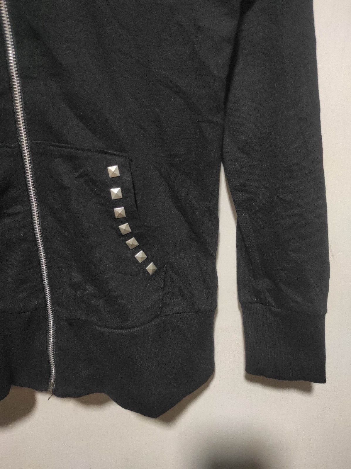 Japanese Brand Glad News Skull Studed zipper fur hoodie LGB style Size US S / EU 44-46 / 1 - 8 Thumbnail