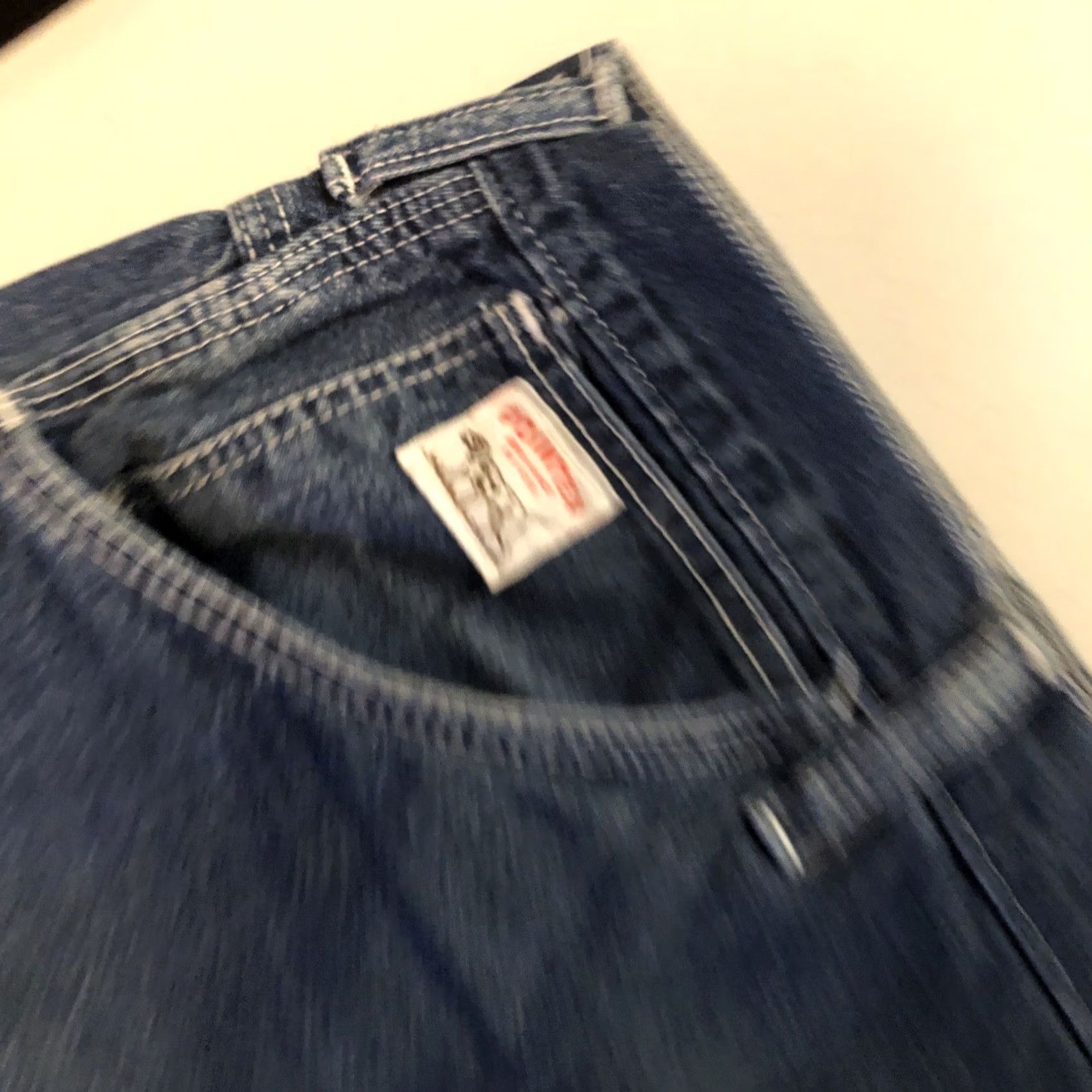 J Brand VINTAGE Pointer Brand Carpenter Jeans 40 X 28.5 Blue Dungaree L.C. King Mfg.USA Made Size US 40 / EU 56 - 2 Thumbnail