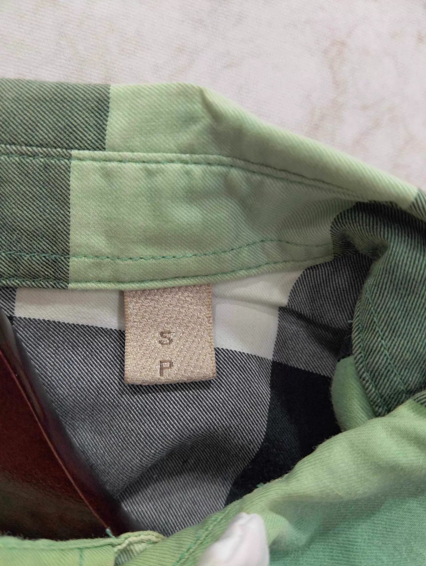 Burberry Burberry Green Check short sleeve shirt S Size US S / EU 44-46 / 1 - 8 Thumbnail