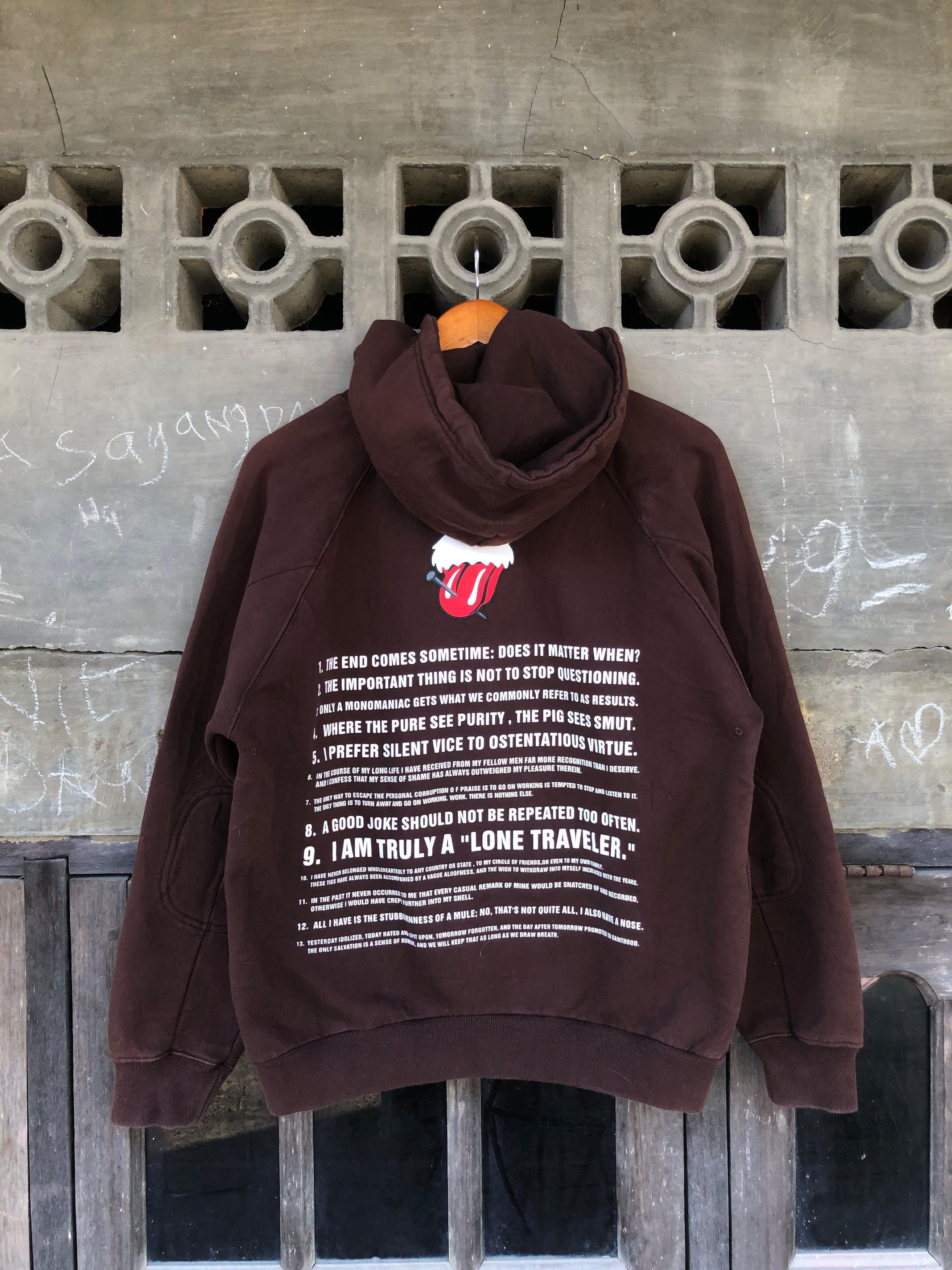 Japanese Brand Vintage Hoodie Rooling Stone Size US M / EU 48-50 / 2 - 3 Thumbnail