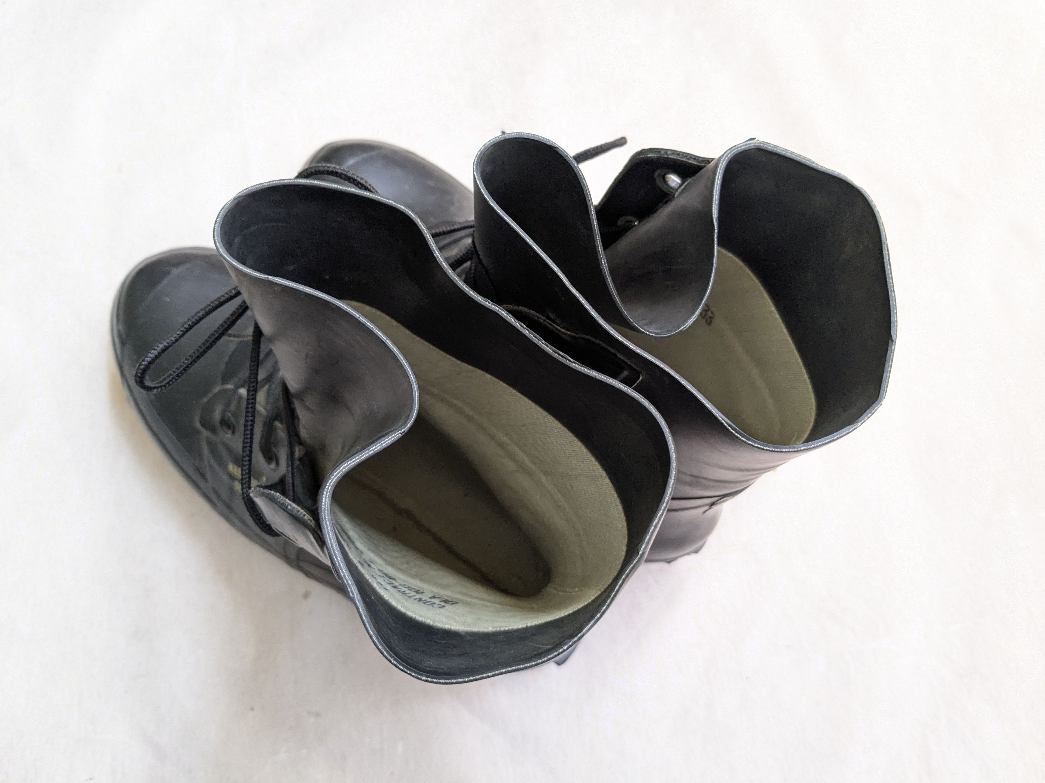 Bata Vintage Bunny Boots Black Rubber 8 Raf Snow Size US 8 / EU 41 - 9 Thumbnail