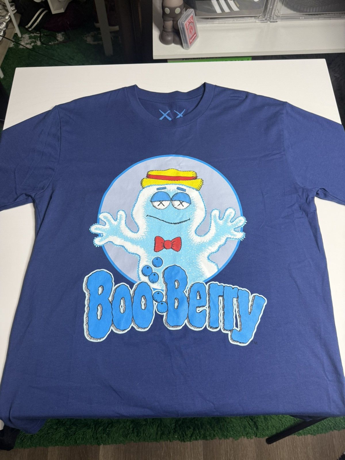 Kaws Kaws x General Mills Boo Berry Tee "Navy" [L] PREOWNED Size US L / EU 52-54 / 3 - 3 Thumbnail