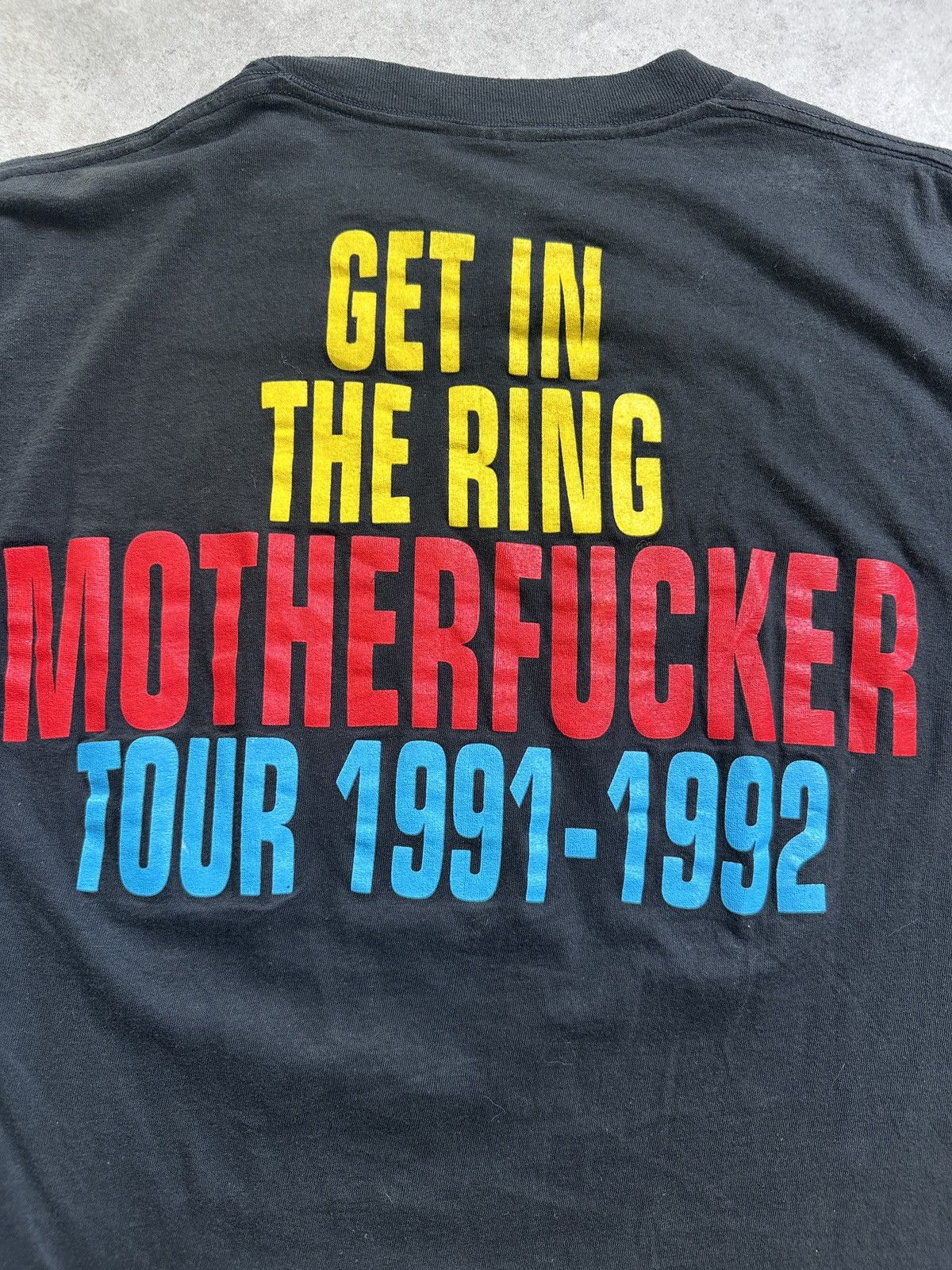 Band Tees OG 1991 Guns n Roses tour Get in the ring motherfucker tee Size US L / EU 52-54 / 3 - 6 Thumbnail