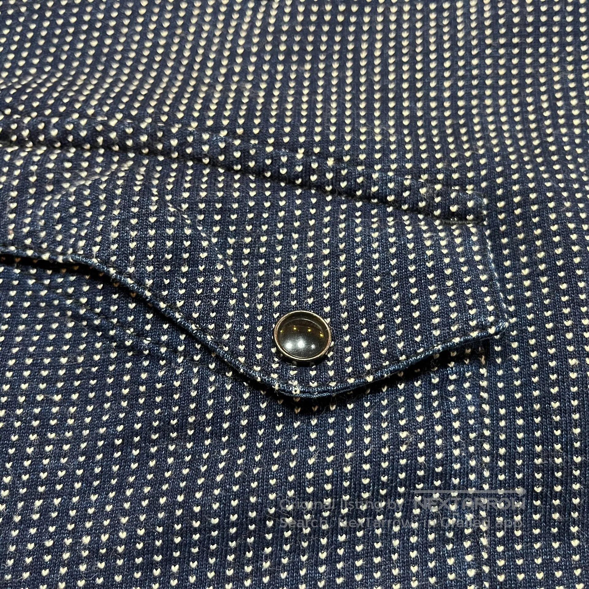 RRL Ralph Lauren RRL Indigo Sashiko Shirt. Size US M / EU 48-50 / 2 - 7 Thumbnail