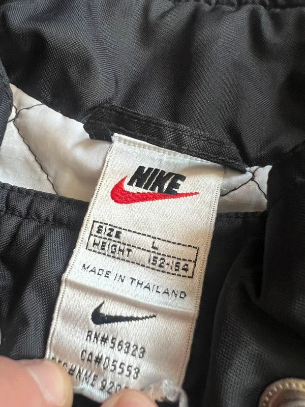 Nike × Vintage Nike big swoosh L rare jacket Size US L / EU 52-54 / 3 - 4 Thumbnail
