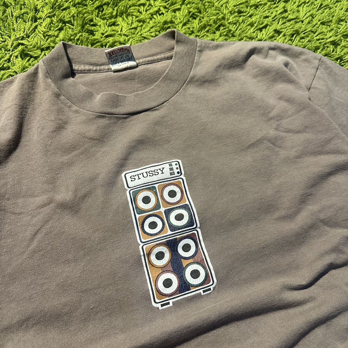 Stussy × Vintage 90s Vintage Stussy Audio Speakers Tee Size US XL / EU 56 / 4 - 2 Thumbnail