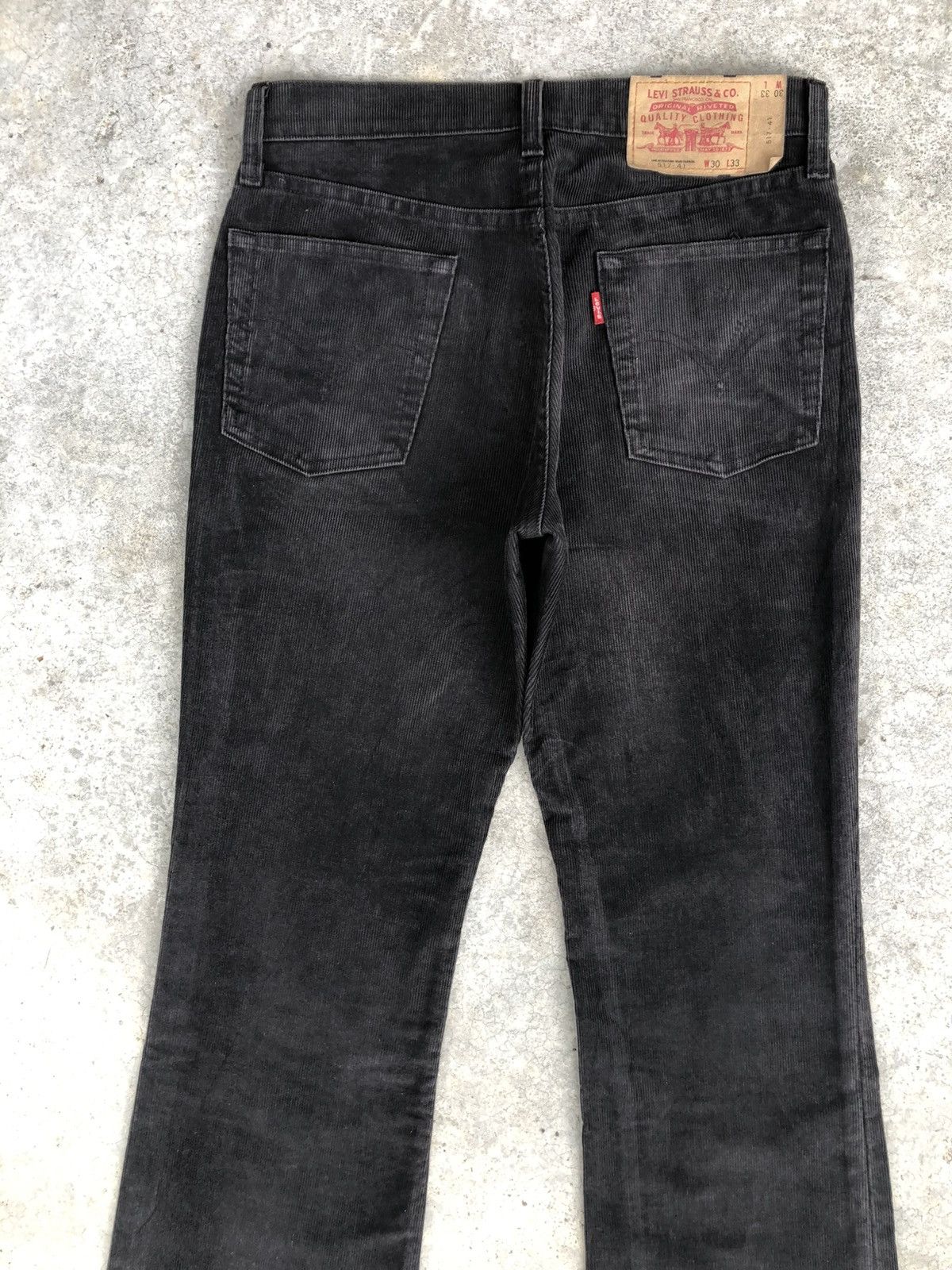 If Six Was Nine Levis 517 Flared Jeans Corduroy Distressed Size US 29 - 8 Thumbnail