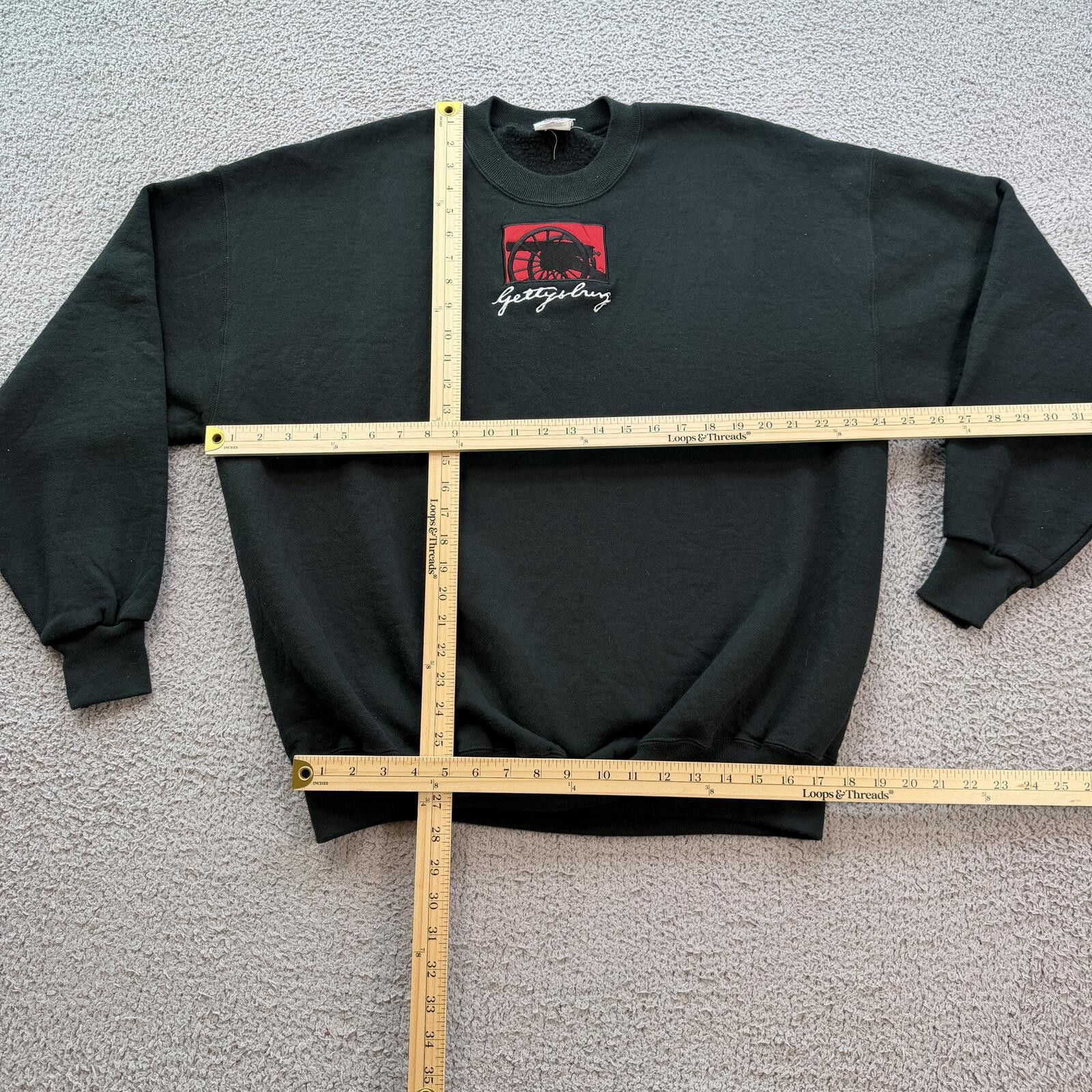 Jerzees Vintage 90s Gettysburg Embroidered Crewneck Sweatshirt XXL Size US XXL / EU 58 / 5 - 4 Thumbnail