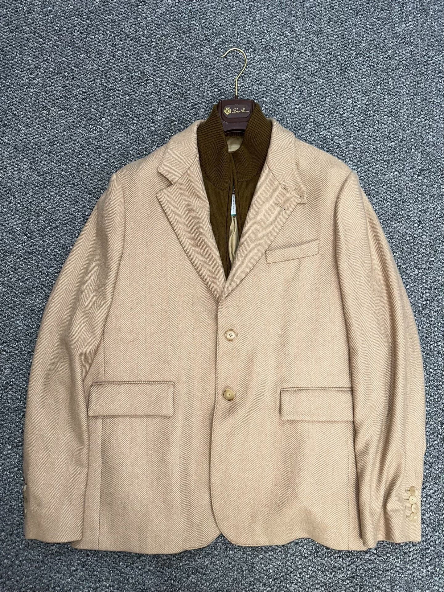 Loro Piana Loro Piana Baby Camel Blazer W/ Detachable Sweater Size US XXL / EU 58 / 5 - 1 Thumbnail