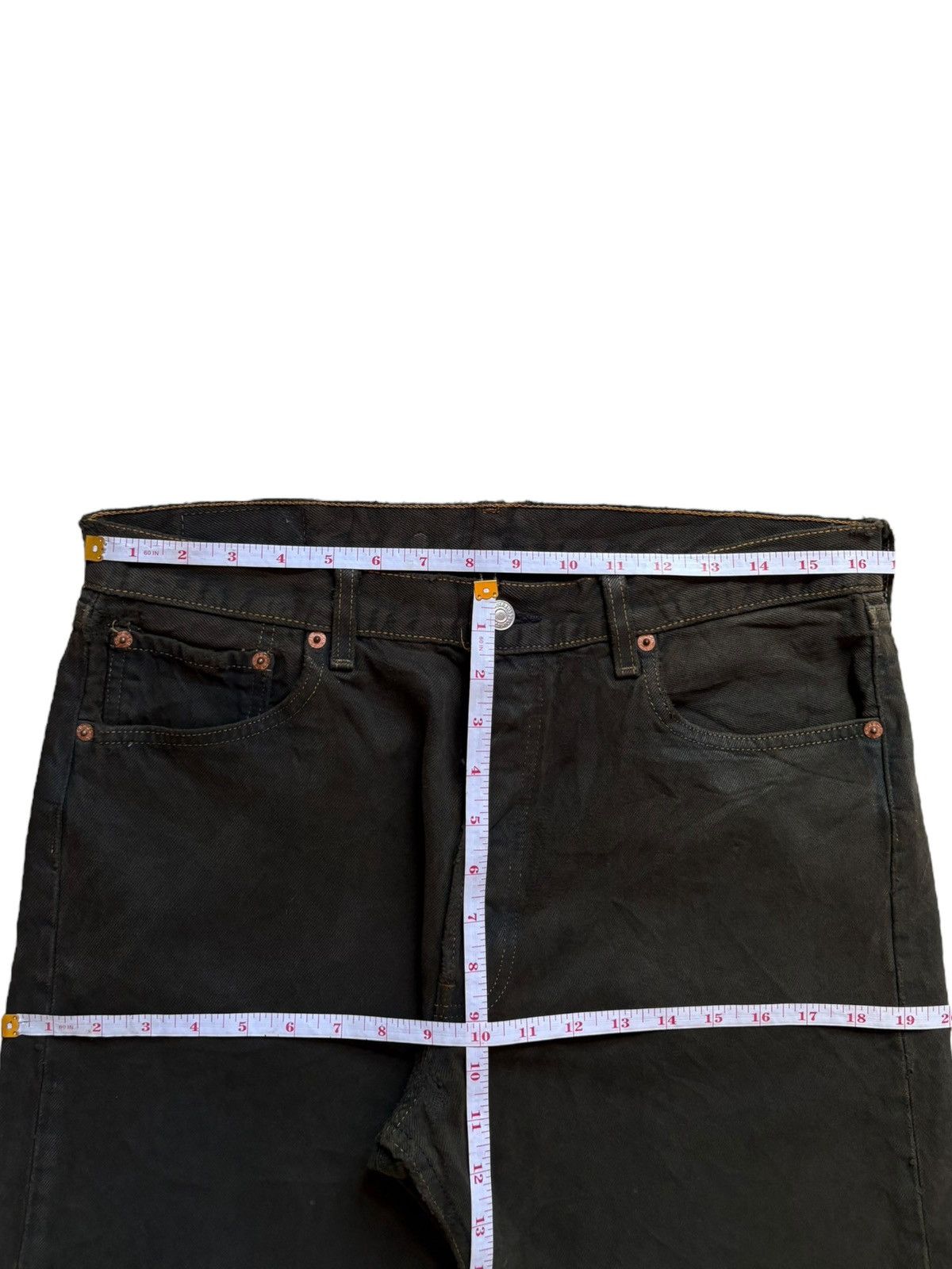 Levi's Vintage 90s Levis 501xx Frayed Jean Shorts Jorts Size US 33 - 13 Thumbnail