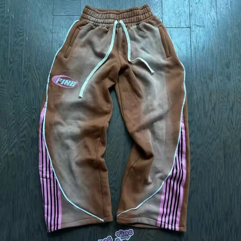 Japanese Brand Y2k flared washed out baggy sweatpants Size US 30 / EU 46 - 1 Thumbnail