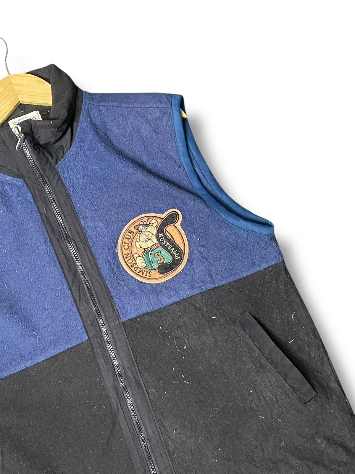 Japanese Brand × Vintage SIMPSON Sport Casual Fleece Zipper Vests (79) Size US L / EU 52-54 / 3 - 2 Thumbnail