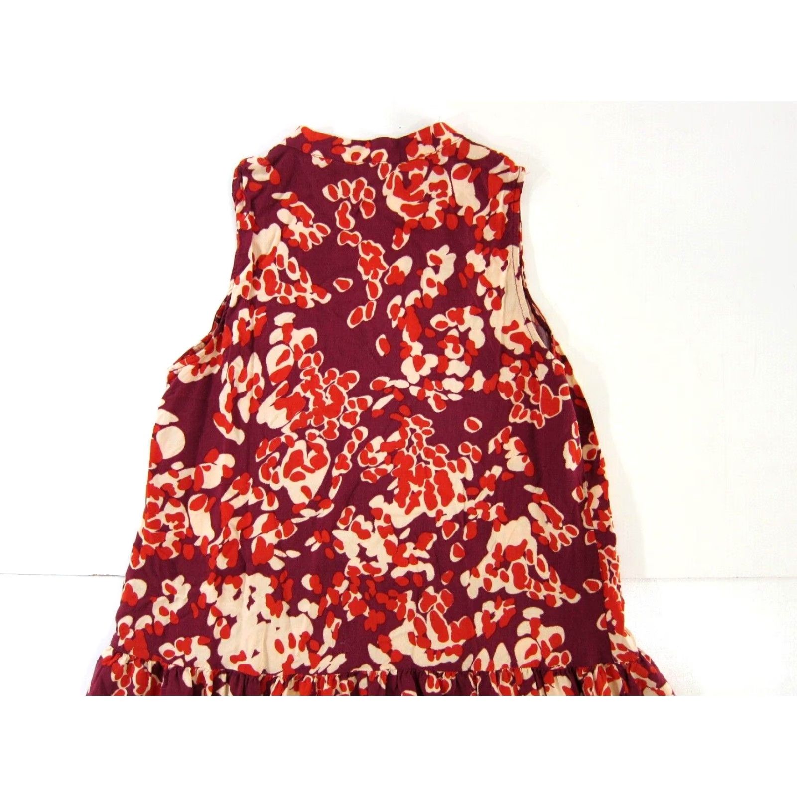 Nine West Nine West Pink Red Abstract High Neck Sleeveless Tunic Dress Small Size S / US 4 / IT 40 - 6 Thumbnail
