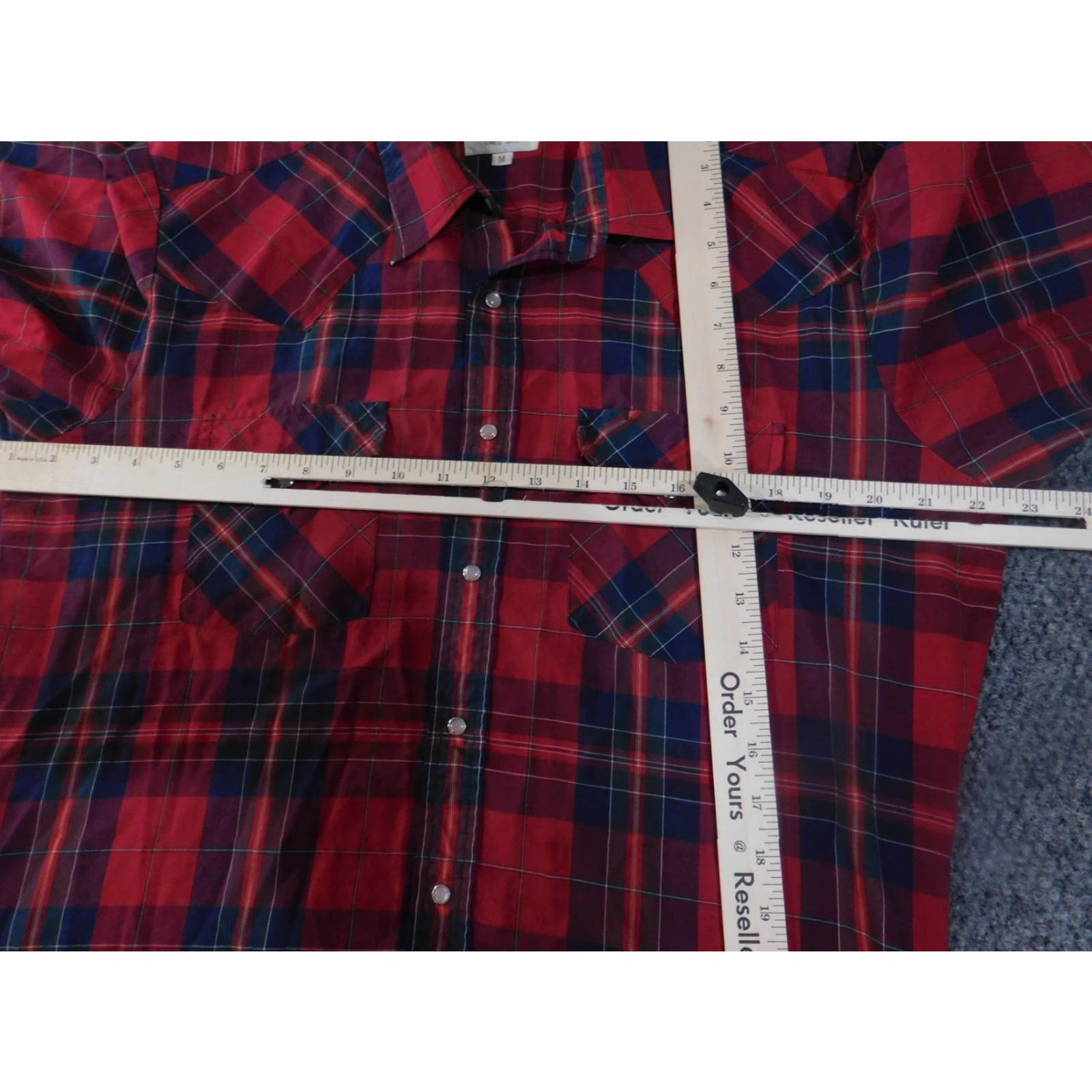 Vintage VINTAGE Ely Cattleman Shirt Mens M Red Blue Plaid Western Pearl Snap 80s Size US M / EU 48-50 / 2 - 5 Thumbnail
