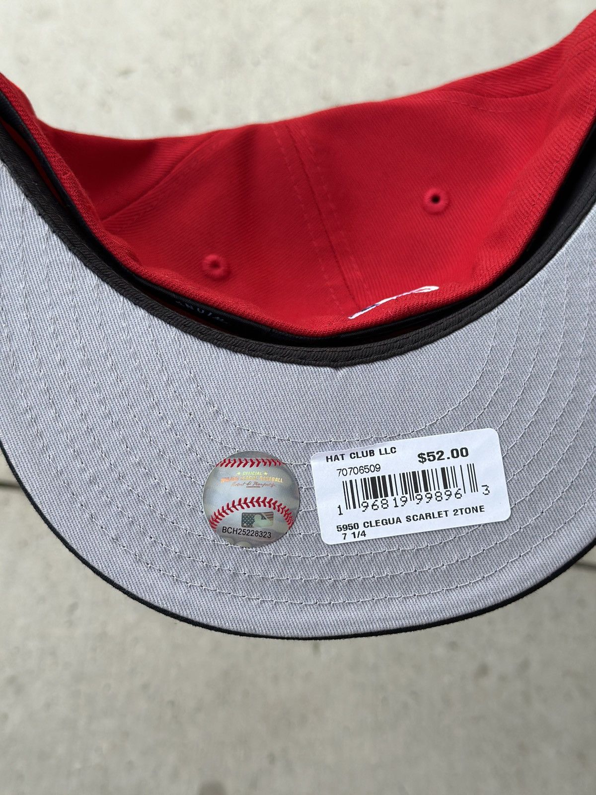 Hat Club × MLB × New Era Cleveland Guardians Jersey Script Two Tone Fitted Hat 7 1/4 Size ONE SIZE - 3 Thumbnail