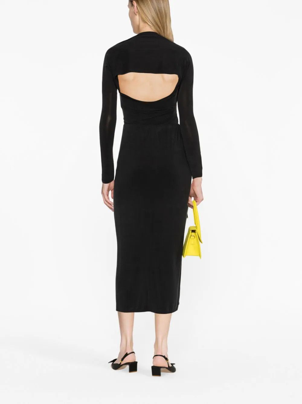 Jacquemus o1mle0824 La Jupe Pareo Croissant Midi Skirts in Black Size 28" / US 6 / IT 42 - 4 Thumbnail