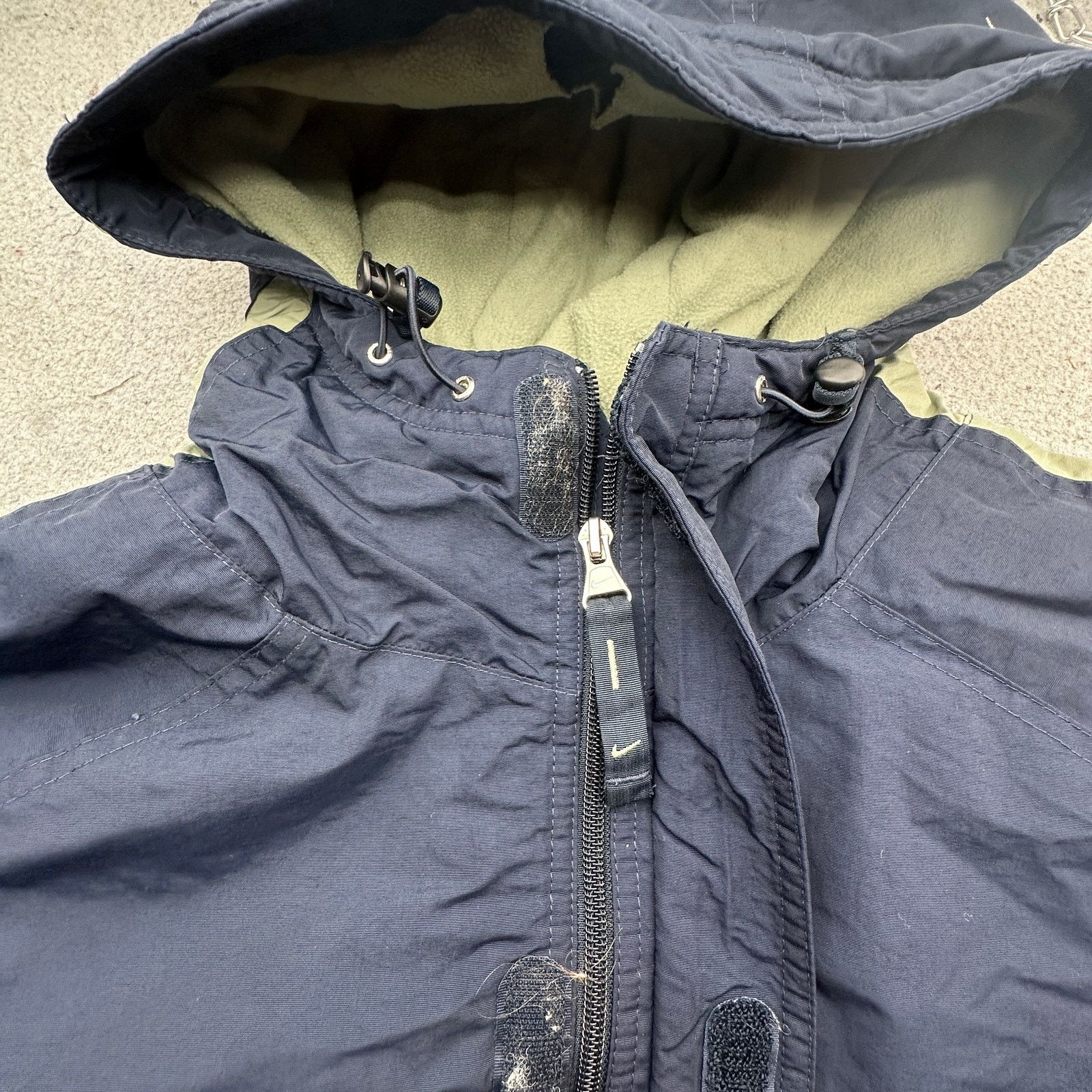 Nike Vintage Nike Fleece Lined Nylon Heavy Jacket Mens XXL Size US XXL / EU 58 / 5 - 13 Thumbnail