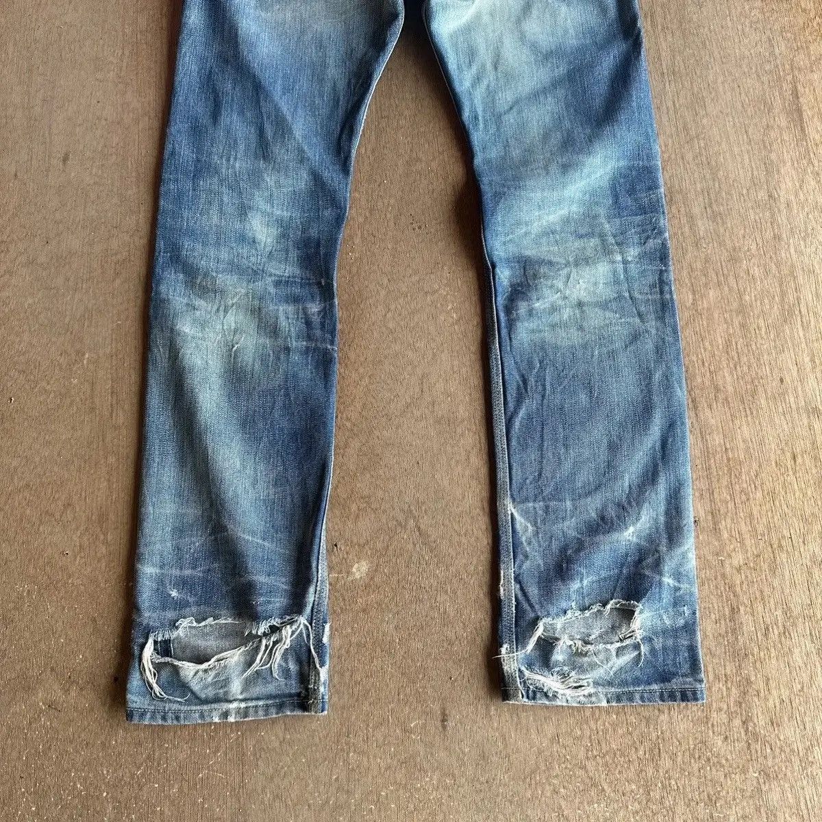 Diesel SUPER SICKS ‼️Vintage DIESEL Jeans Selvedge Distressed Denim Size US 30 / EU 46 - 14 Thumbnail