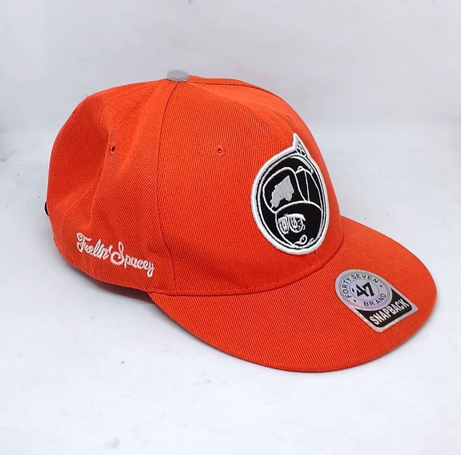 TRUKFIT Trukfit Orange Flat Brim Cap One Size Snapback Hat Size ONE SIZE - 3 Thumbnail
